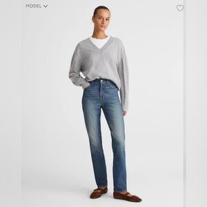 NWT Madewell The Perfect Vintage Jean Size 33 High Rise Tapered Blue Denim